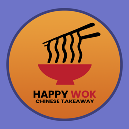 Happy Wok  logo.